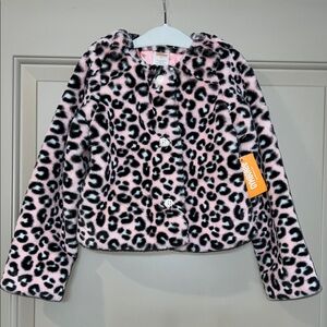 Gymboree Pink and Black Leopard Print Kids Jacket